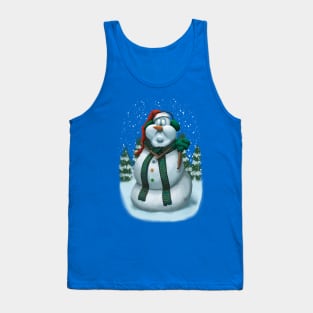 Super Happy Snowman Tank Top